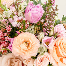 Load image into Gallery viewer, Close-up image of Valentine's Day signature arrangement - Sweet Treat, Arranged