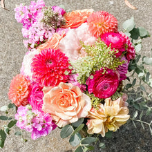 Load image into Gallery viewer, Designer's Selection featuring dahlia, rose, ranunculus - Designer's Selection, Vase Arrangement