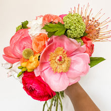 Load image into Gallery viewer, bright pink fresh flower bouquet - Designer's Selection, Hand-tied Bouquet